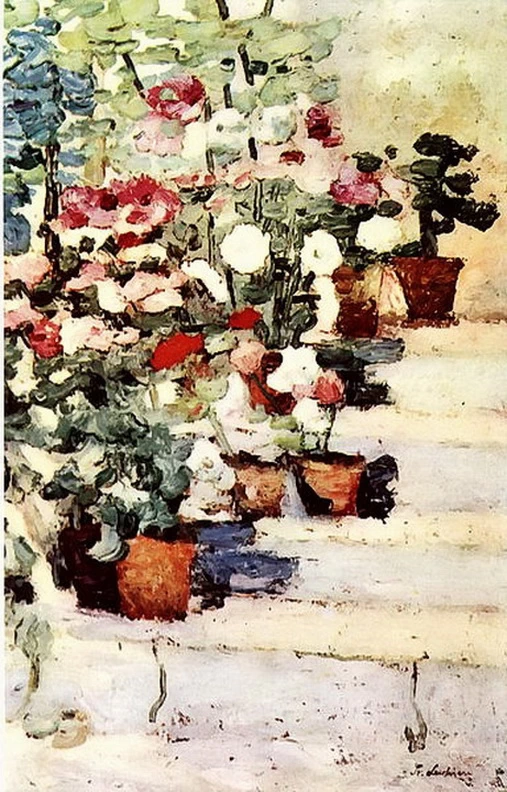 Fiori sulle scale